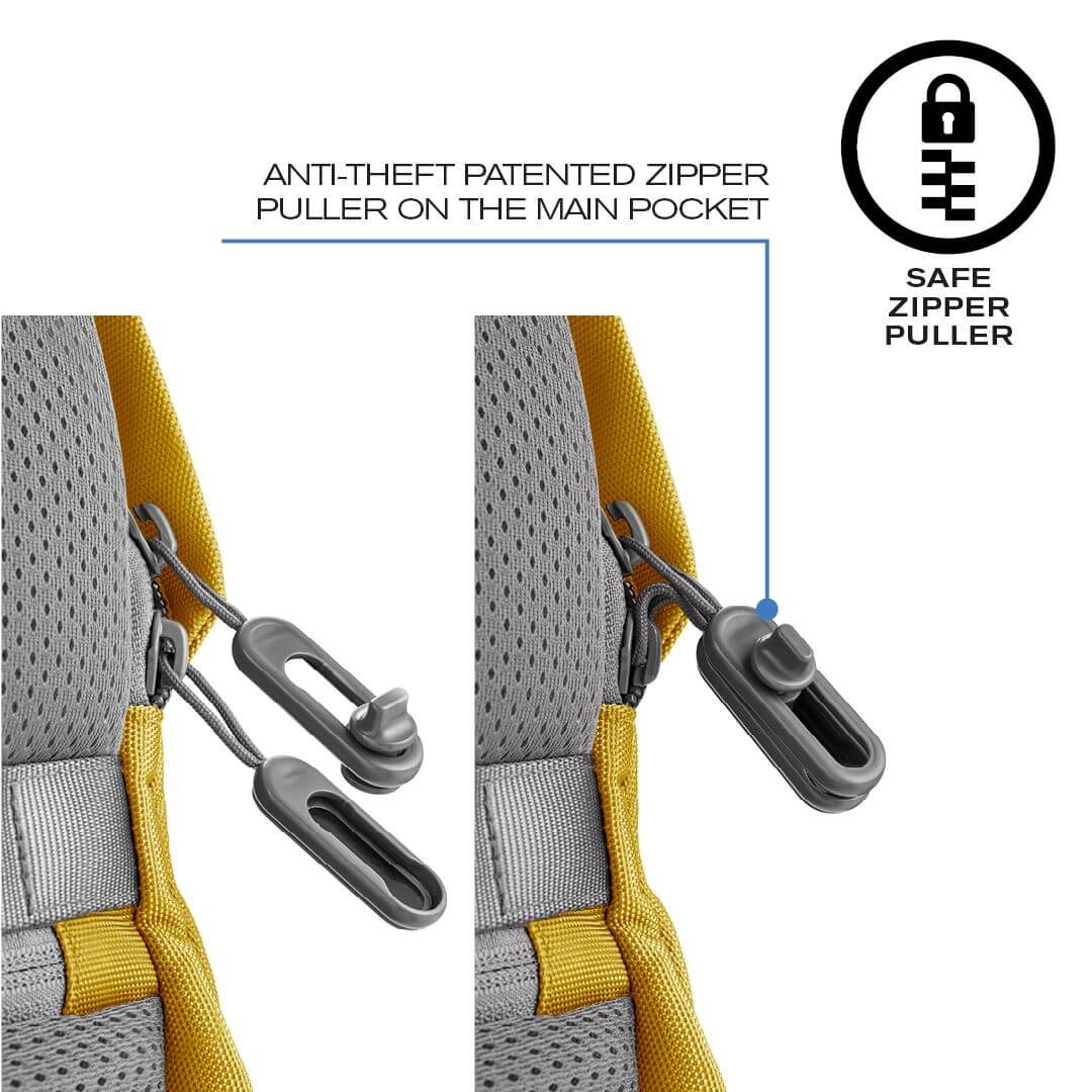 Рюкзак-антивор XD Design Bobby Soft Желтый P705.798 - фото 10