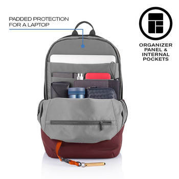 Фото Рюкзак-антивор XD Design Bobby Soft Красный P705.794