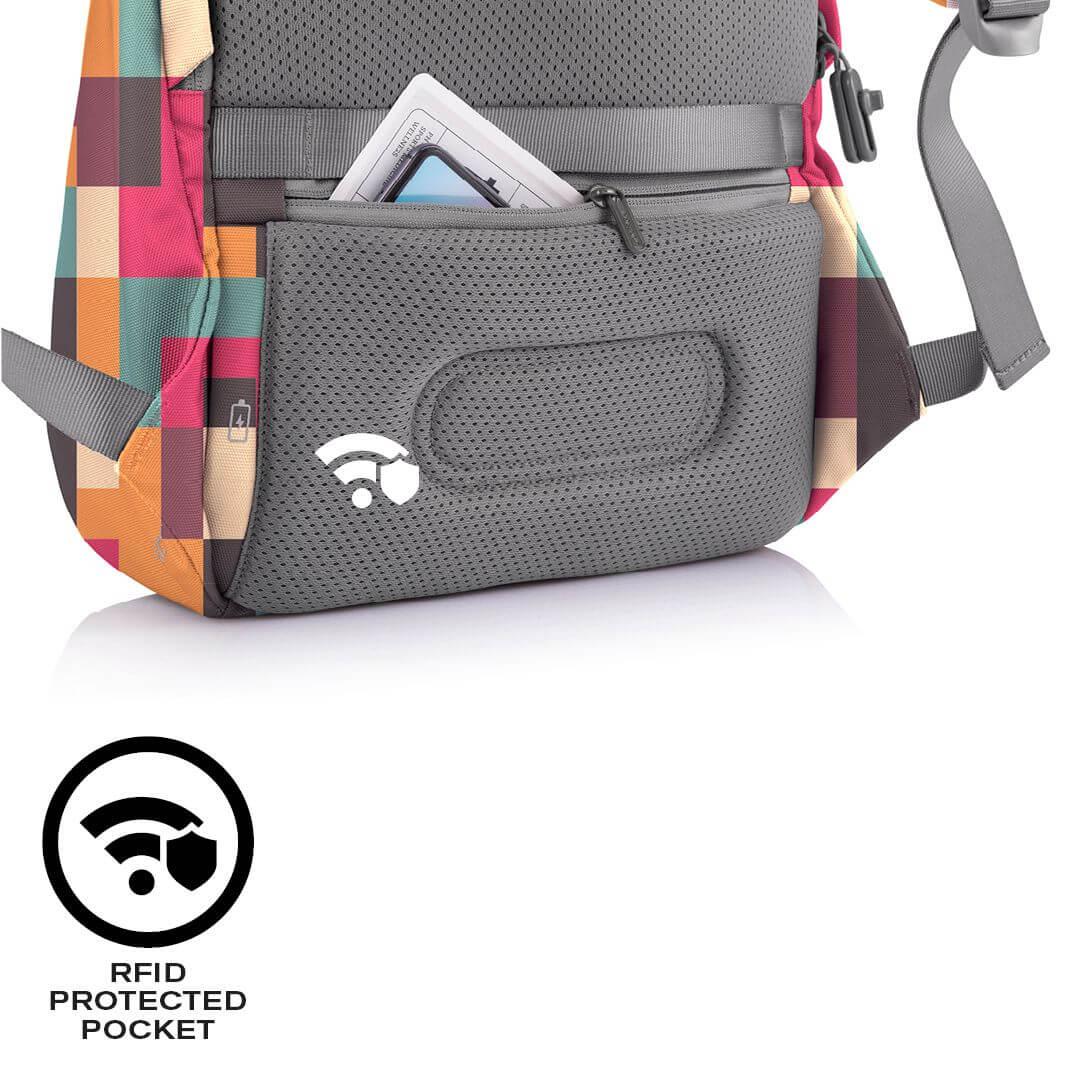 Рюкзак-антивор XD Design Bobby Soft Art Geometric P705.867 - фото 11