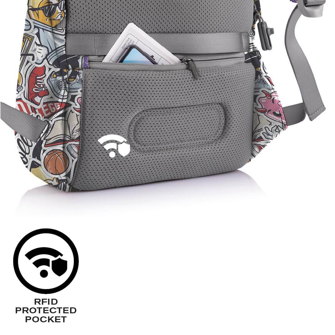 Рюкзак-антивор XD Design Bobby Soft Art Graffiti P705.868 - фото 11