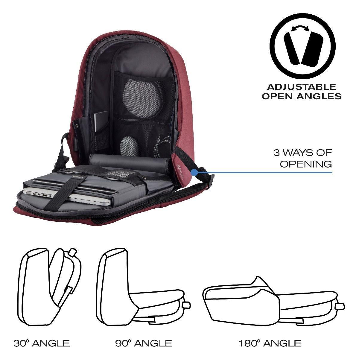 Рюкзак-антивор XD Design Bobby Hero Small Red P705.704 - фото 9